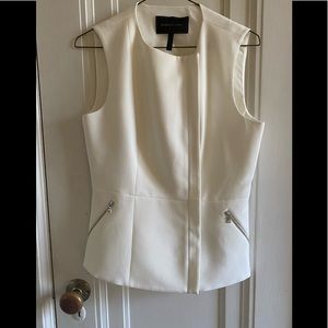 BCBG Max Azria beautiful white sleeveless top
